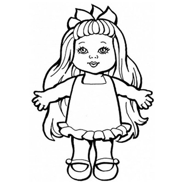 Раскраска кукла