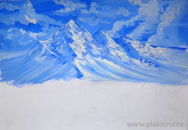 Пейзаж в холодных тонах