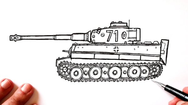 Раскраска танки