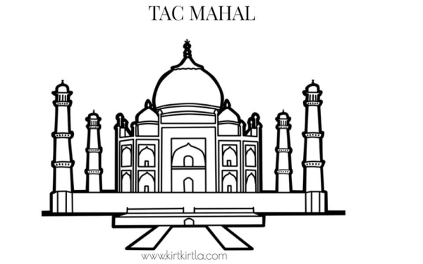 Тадж Махал рисунок 4 класс