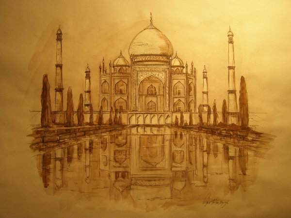 Архитектура Индии рисунок детский