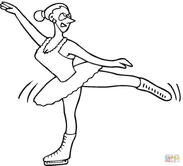 Фигурист рисунок карандашом