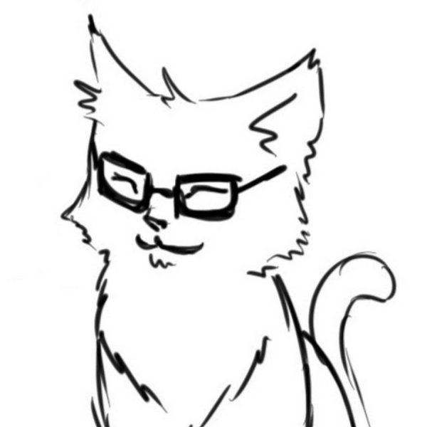 Кот ученый рисунок детский