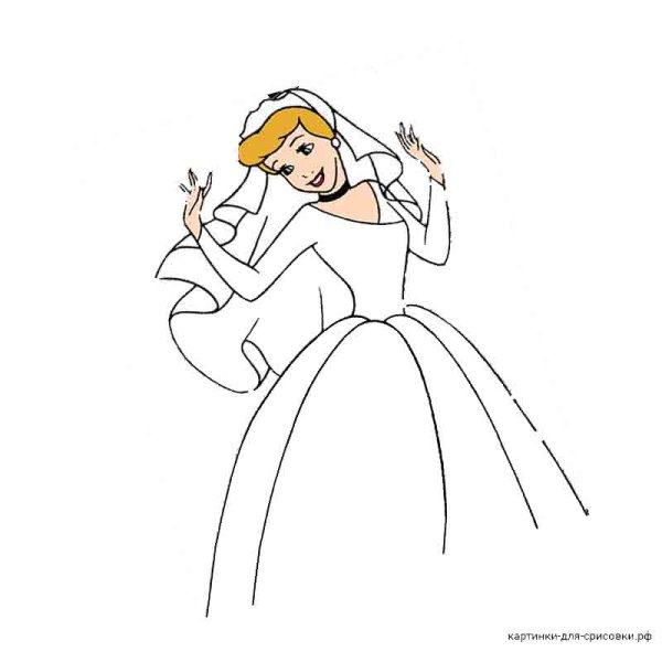 Нарисовать Золушку карандашом