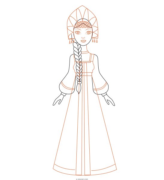 Древнерусский костюм женский