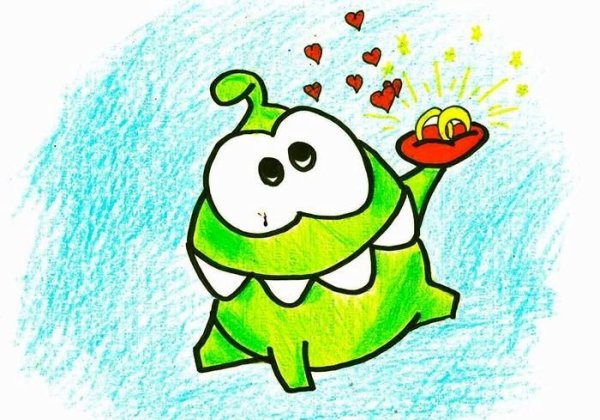 Ам Ням рисовать