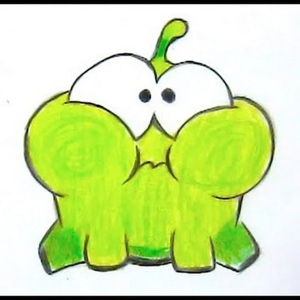 Ам Ням рисунок для срисовки