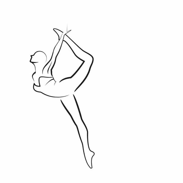 Легкие рисунки гимнасток