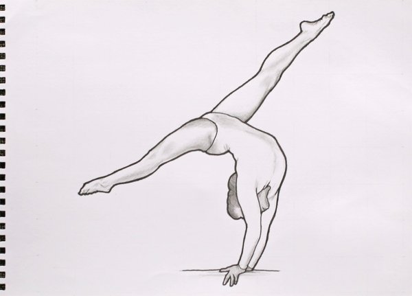 Рисунки гимнасток для срисовки