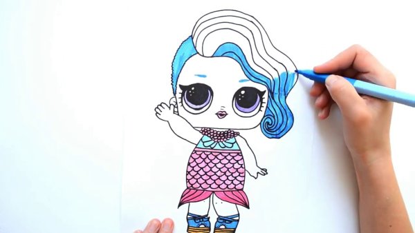 Рисовалки куклы ЛОЛ