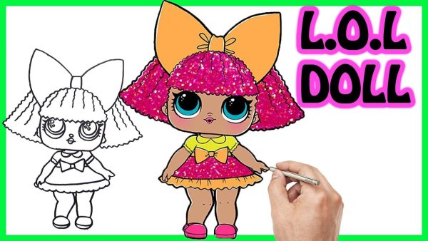 Пошаговые рисунки куклы ЛОЛ