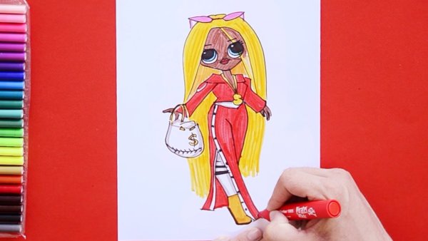 Куклы ЛОЛ большие срисовать