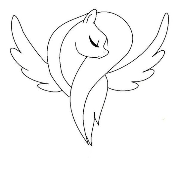 Рисунки пони для срисовки легкие