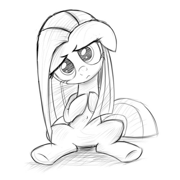 Раскраска пони аниме Пинкамина