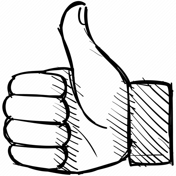 Большой палец раскраска для детей