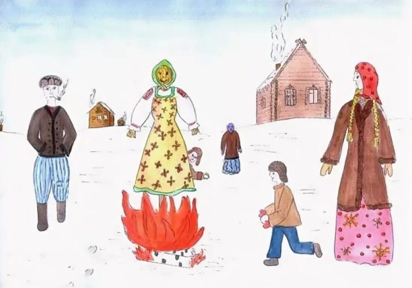 Эскиз народного праздника