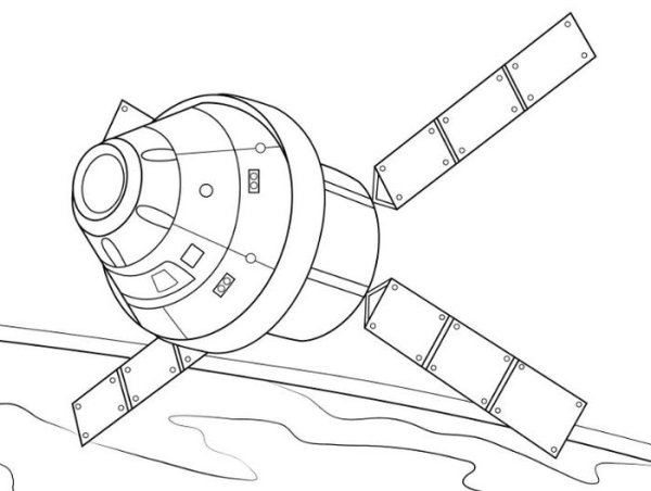 Космический корабль рисунок