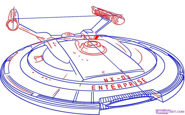 Энтерпрайз корабль рисунок