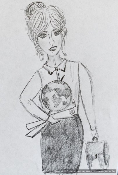 Учительница рисунок