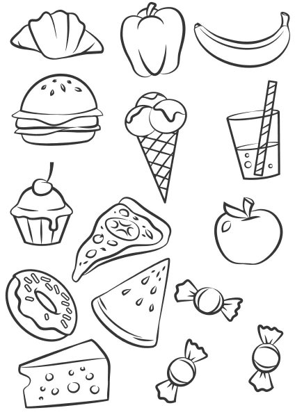 Раскраска гамбургер