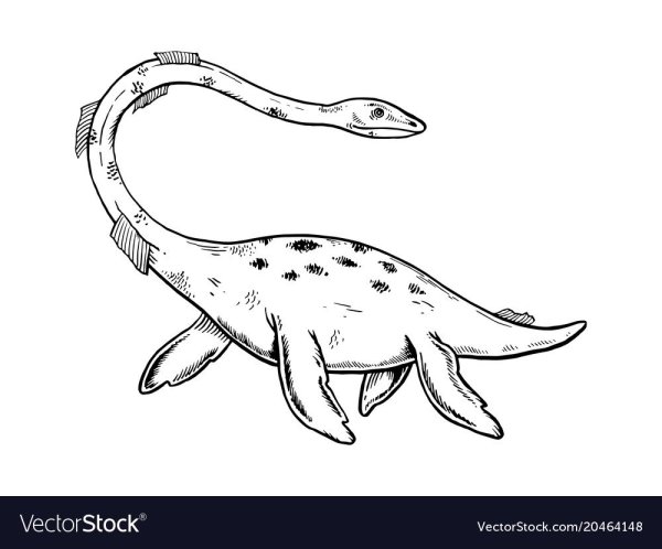 Лохнесское чудовище раскраска