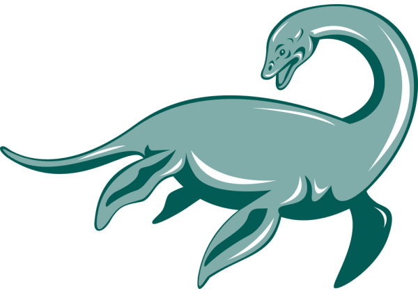 Лохнесское чудовище рисунок