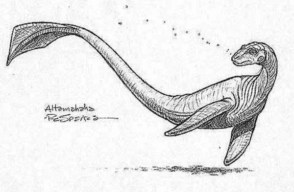 Рисунок Лохнесского чудовища