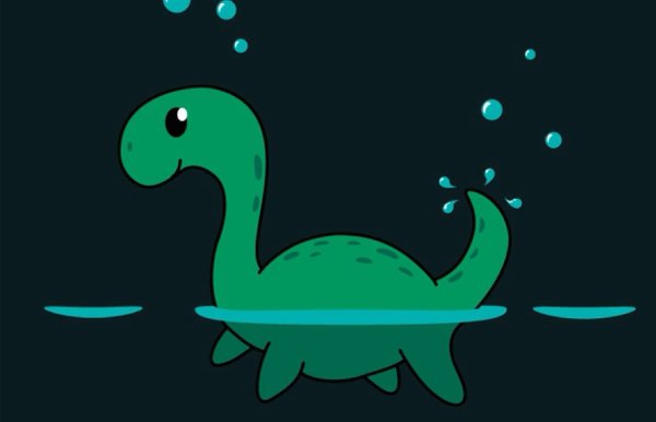 Лохнесское чудовище вектор