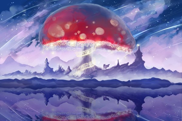 Космический пейзаж карандашом