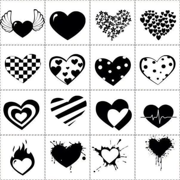 Наклейки черно белые маленькие