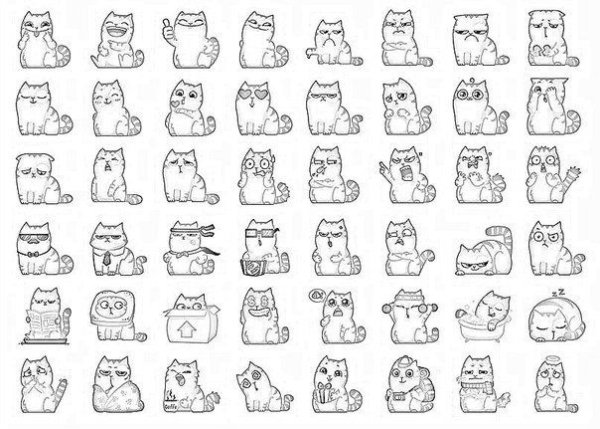 Много картинок на одном листе