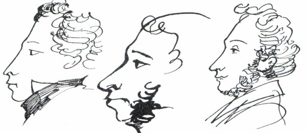 Пушкин портреты легкие