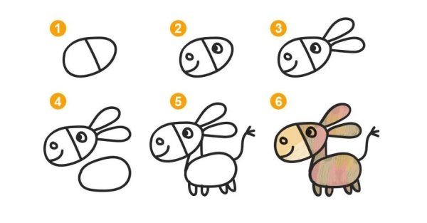 Простые схемы для рисования для детей