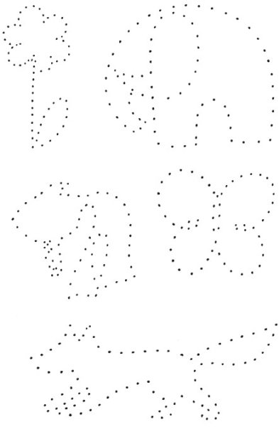 Рисование по точкам для детей