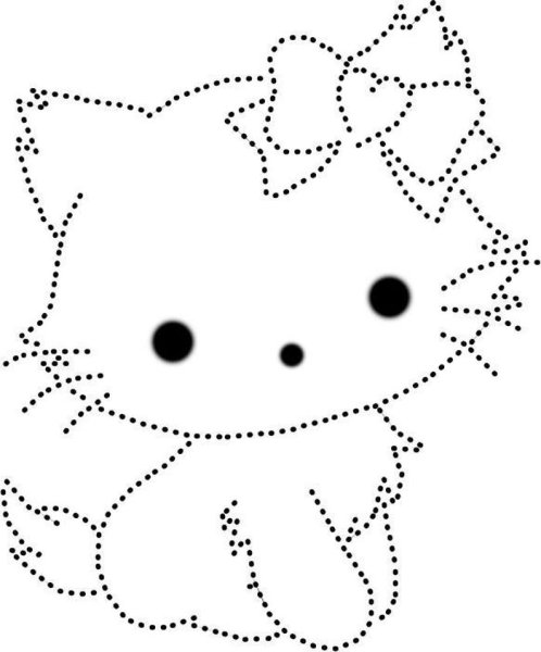 Рисование по точкам для детей легкие