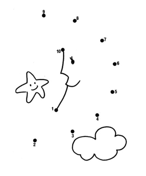 Рисунок точками для детей