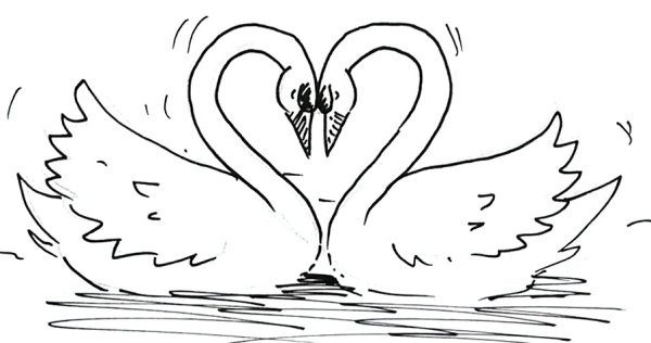 Рисунки карандашом на свадьбу для начинающих