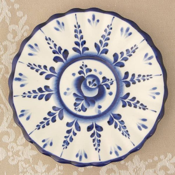 Гжель роспись тарелки