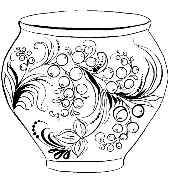 Роспись кувшинчиков рисование старшая группа Гжель