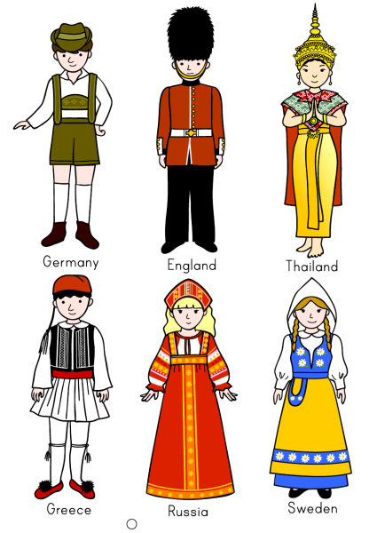Национальная одежда разных стран