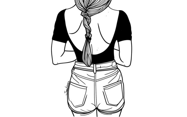 Чёрные рисунки для срисовки