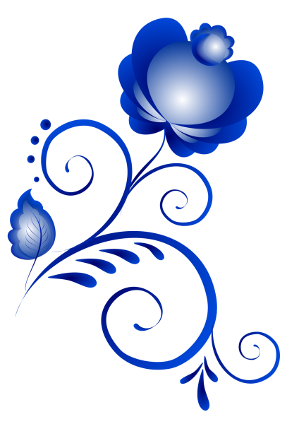 Гжель элементы росписи тарелки