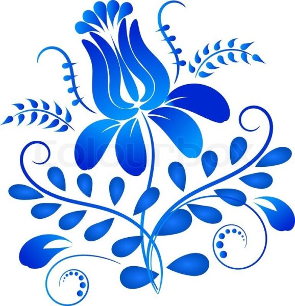 Гжель рисунок 5 класс