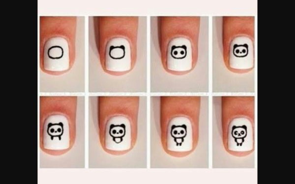 Несложные рисунки на ногтях пошагово