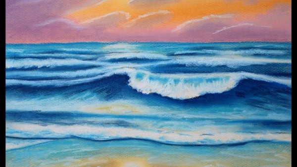 Море гуашью