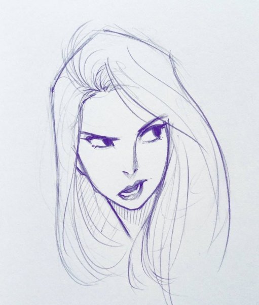 Портрет для срисовки легкий