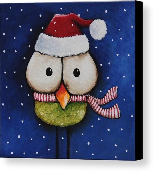 Картина акрилом новый год