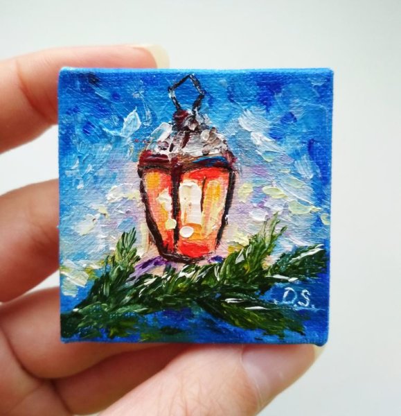 Правополушарное рисование зимний пейзаж