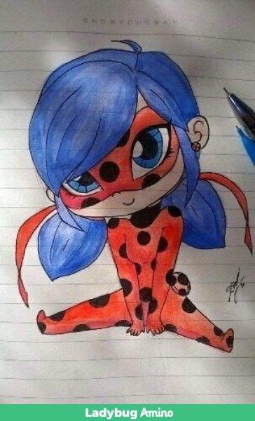 Рисунки для срисовки лёгкие леди баг