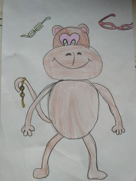 Рисунок к басне мартышка и очки